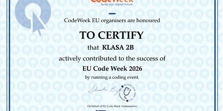 CODE WEEK 2026  w klasie 2b