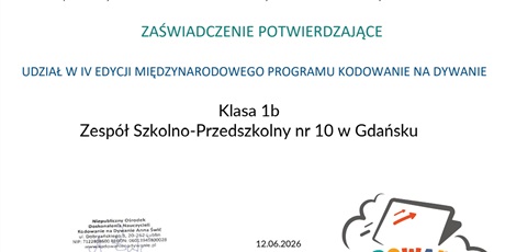 Klasa 1b z kolejnym Certyfikatem 💻