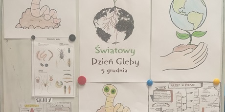 Powiększ grafikę: Plakaty wykonane przez uczniów z okazji Dnia Gleby.