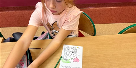 Powiększ grafikę: Klasa 1b podczas Dnia Tumbo