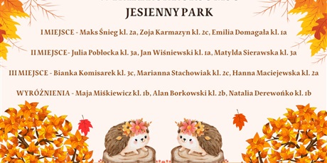 Wyniki konkursu "Jesienny park"